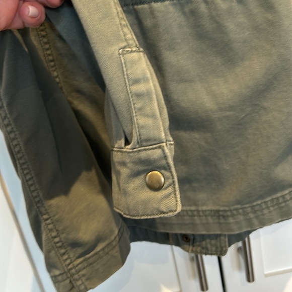 Gap Utility 100% Cotton Jacket Military Green Women size S - Picture 7 of 12